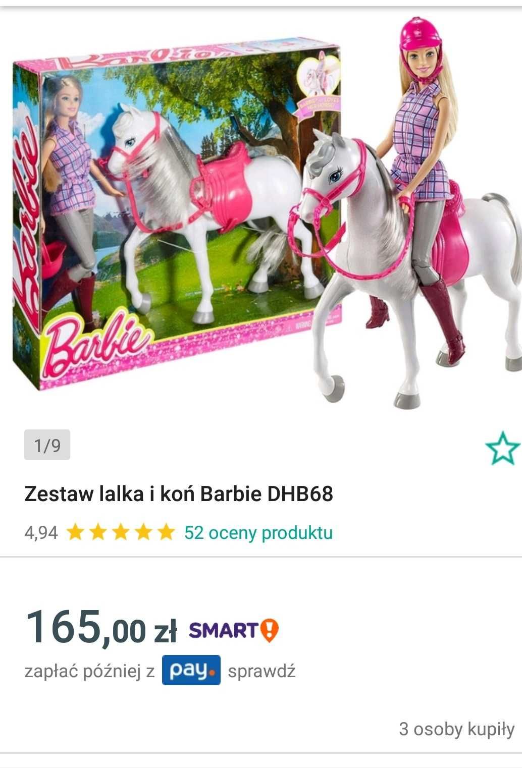 Zestaw: Barbie + koń i Barbie color reveal