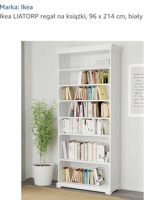 Regał na książki, witryna, ikea LIATORP