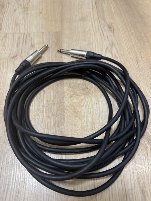 Кабель джек-джек 6.3 мм, моно, 5 метрів