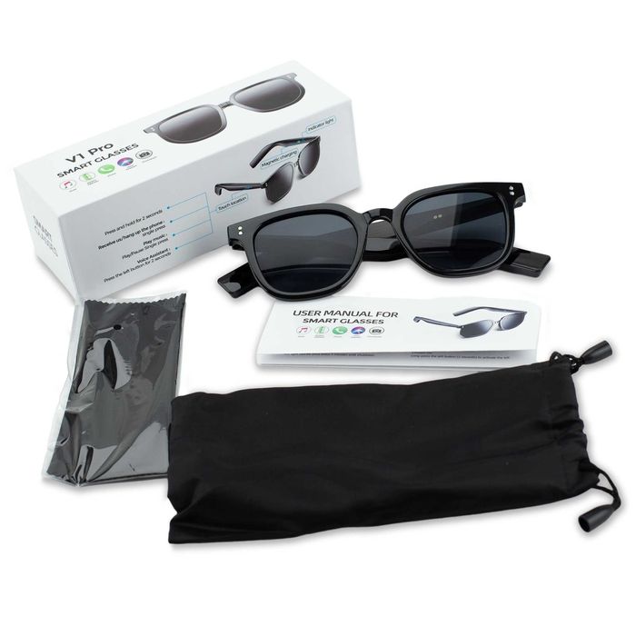 Okulary Smart V1 Pro Bluetooth z mikrofonem i muzyką