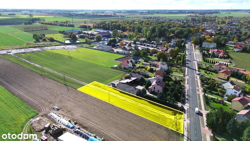 Działka z Warunkami Zabudowy na sklep, warsztat, magazyn przy trasie