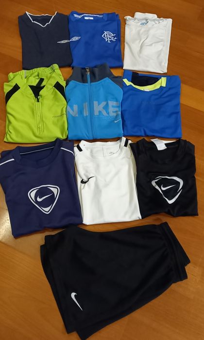 Koszulki treningowe,spodenki rozm.146/158 (cena za 10 szt)