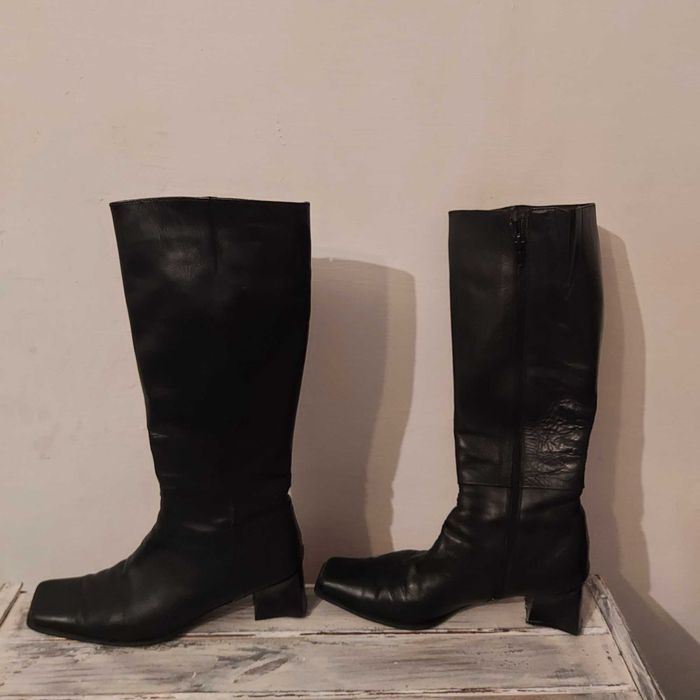 Skórzane z MEXX  skóra cielęca oficerki rozmiar 37