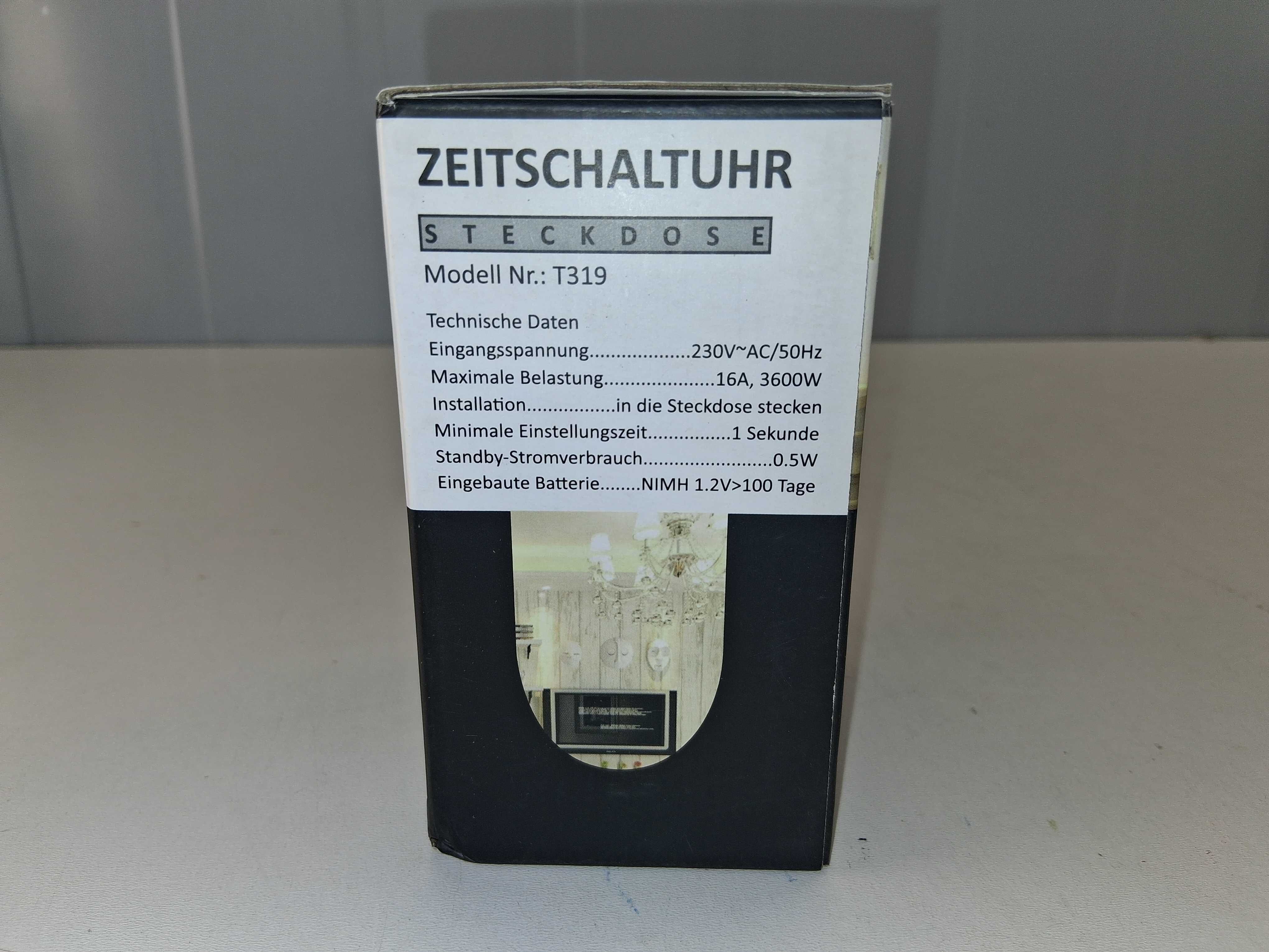 L049 Cyfrowy Programator Czasowy Zegar Tygodniowy Gniazdko T319