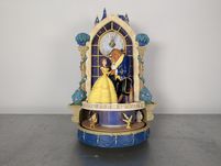Zegar Piękna i Bestia Disney ścienny podświetlany kolekcjonerski