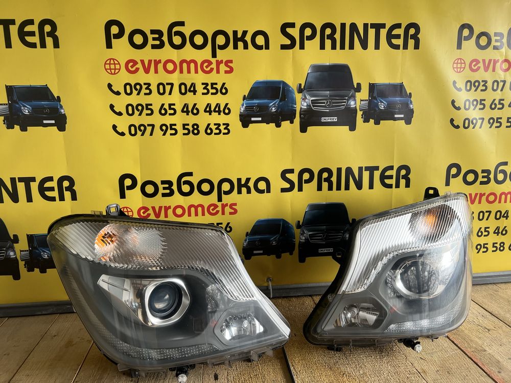 bi led фари hella mercedes sprinter w906 2006-2018 лед фари дельфін