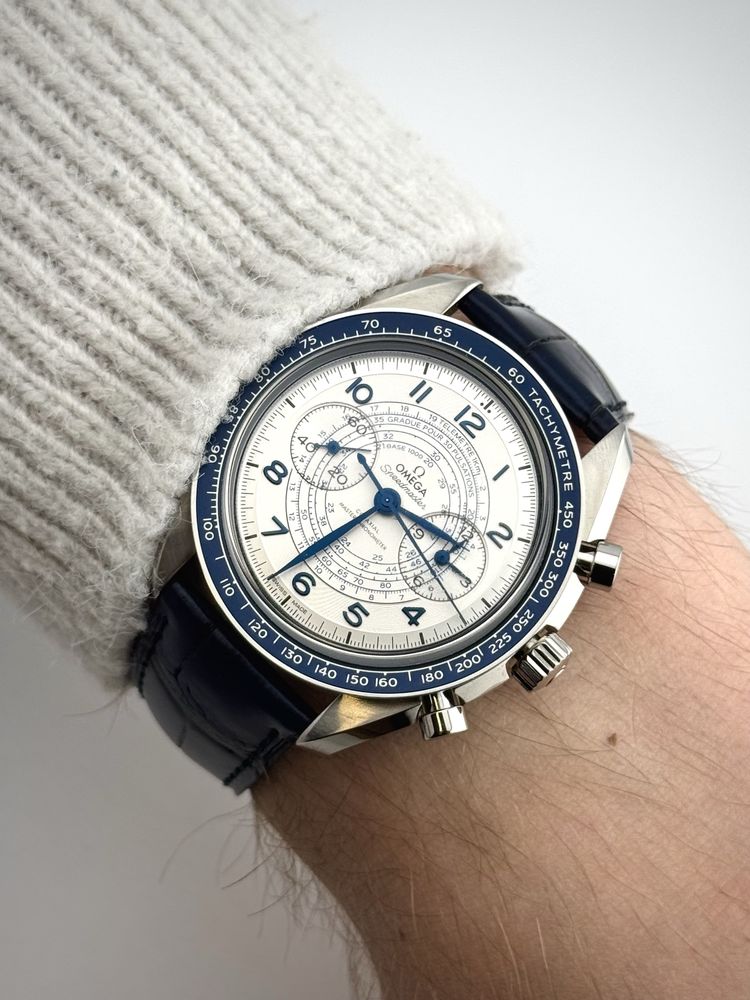 FVAT FULLSET RZADKA! Omega Speedmaster Chronoscope ref. 329.33.43.51.0