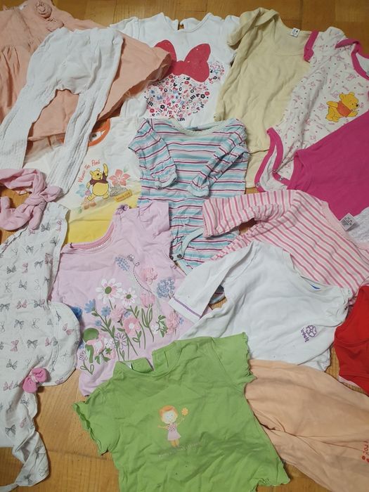 Paka dla dziewczynki 68 opaski sukienka body koszulki strój kąpielowy