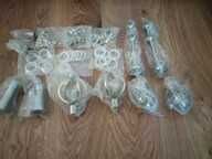 Nowy podwójny karnisz okienny, 180 cm fi 19 ciche kółka