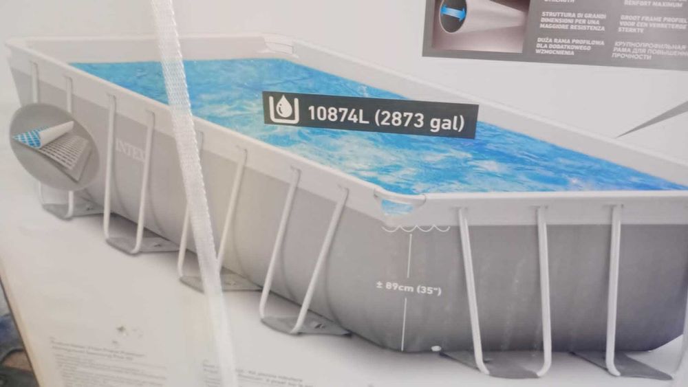 Basen stelażowy 488x244x107