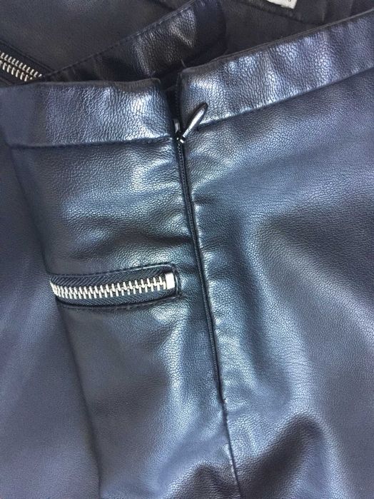 Юбка Mango suit, искусственная кожа, размер 36