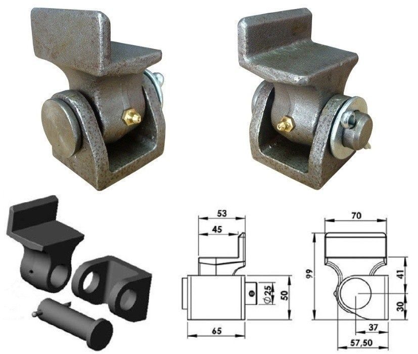 Hydraulika wywrotu 2m SKOK 520 5T 12V BEZPRZEW ZAWIASY WYŁĄCZNIK[7245]