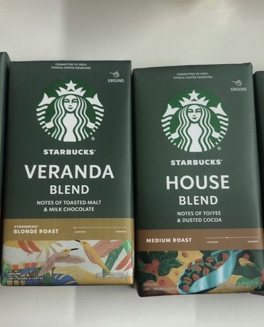 Кава молота Starbucks кофе молотий 510г VERANDA Blend House