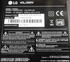 Розбитий телевізор LG 43LJ500V-ZB