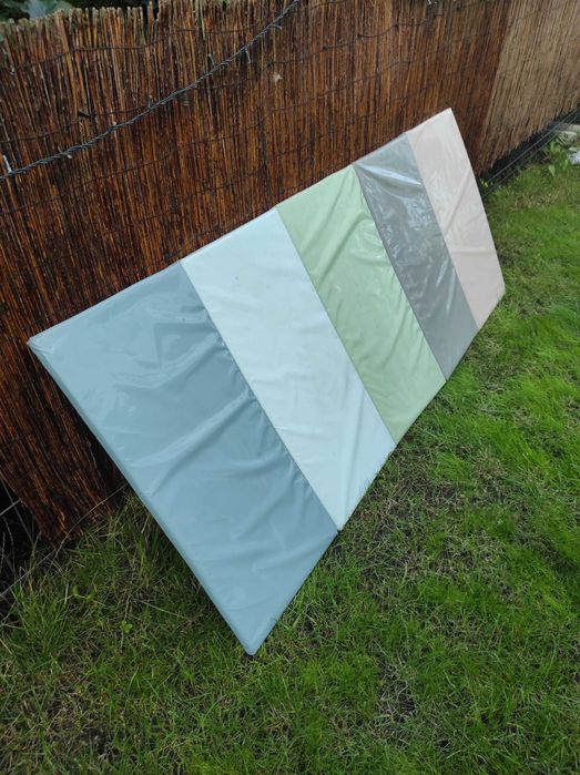 PLUFSIG Składana mata gimnastyczna, niebieski,