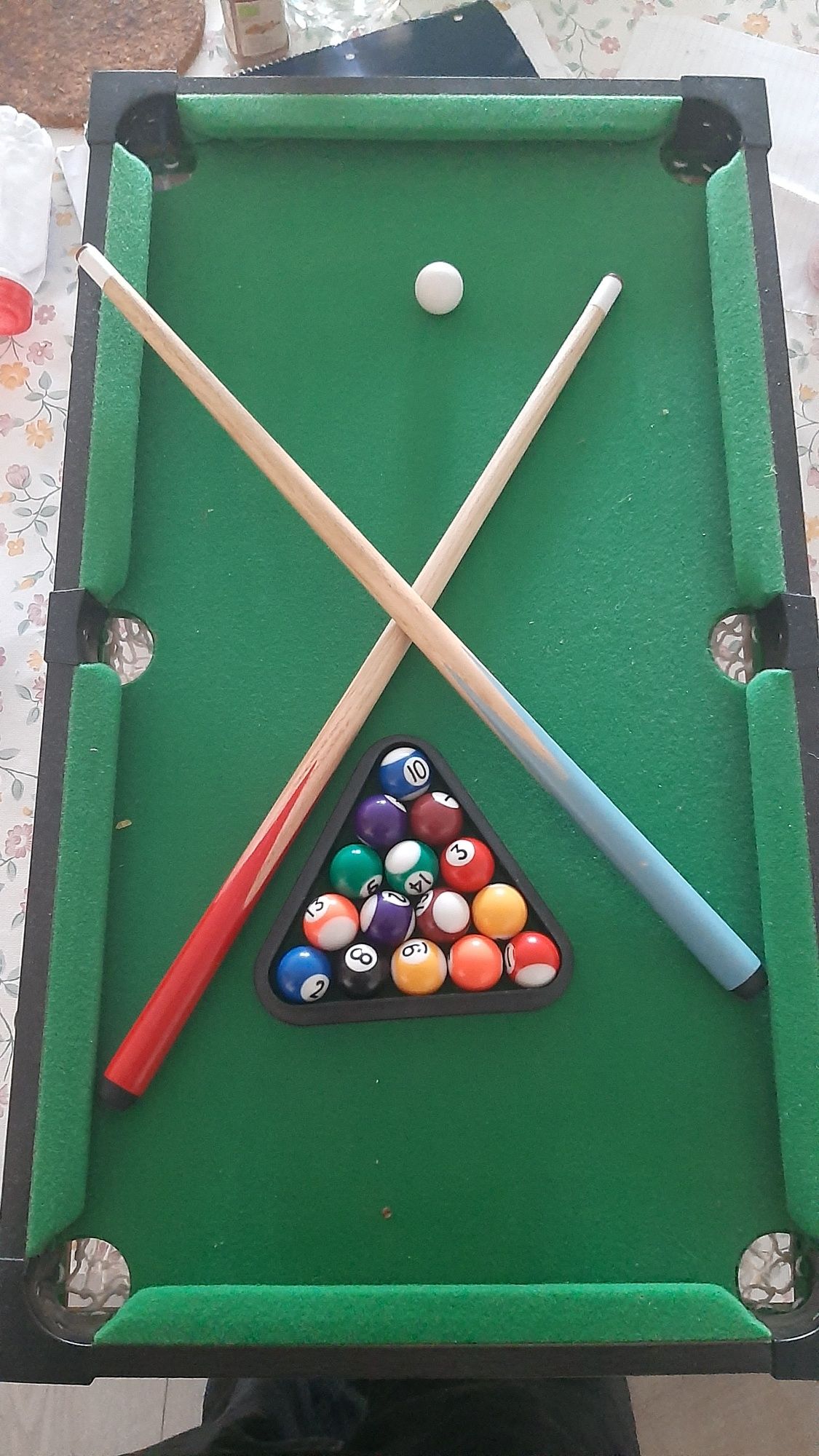 Mesa de bilhar .