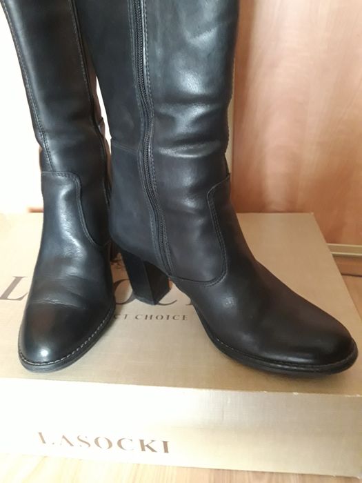 Kozaki Lasocki skórzane