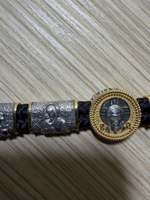 Браслет золото серебро