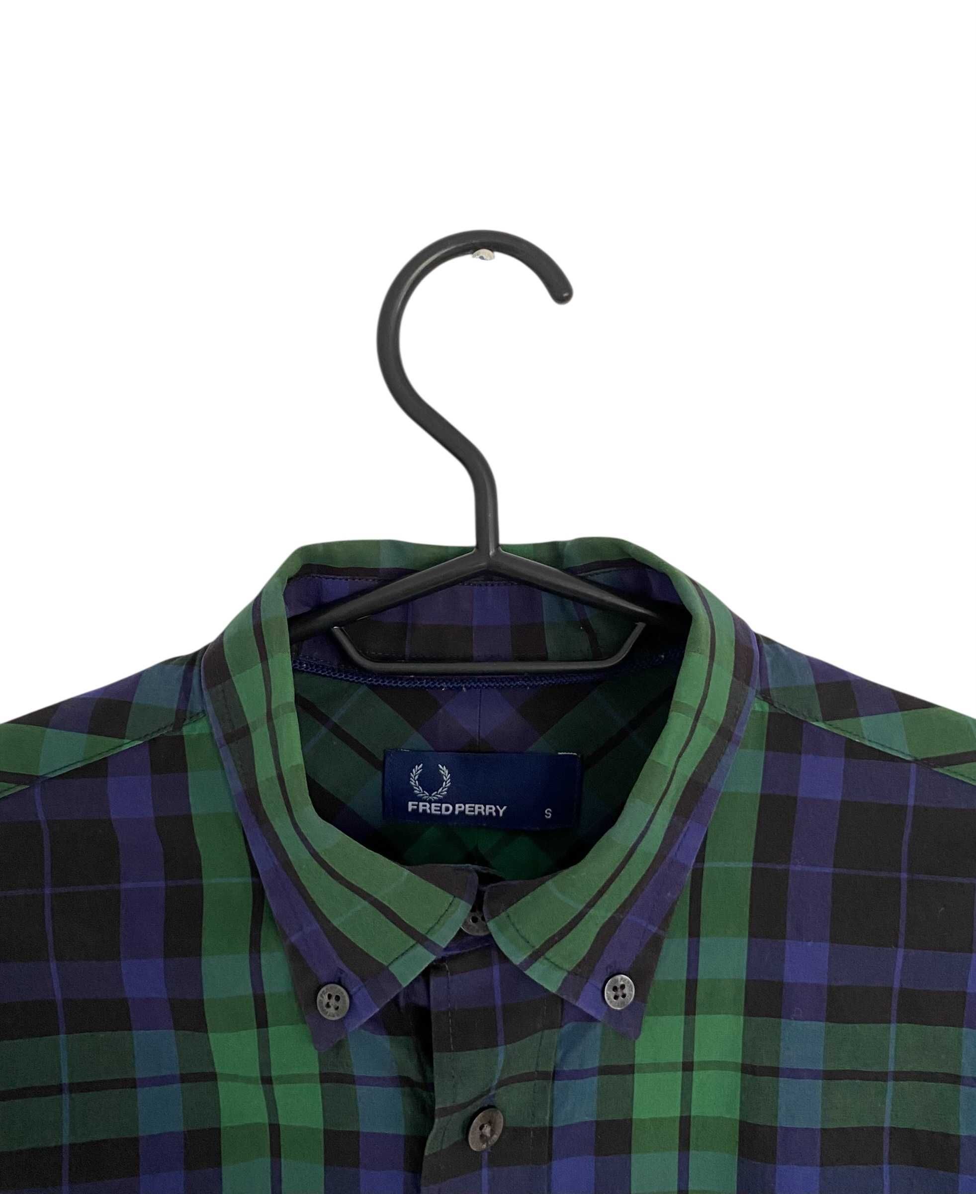 Fred Perry koszula w kratę, rozmiar S, stan bardzo dobry