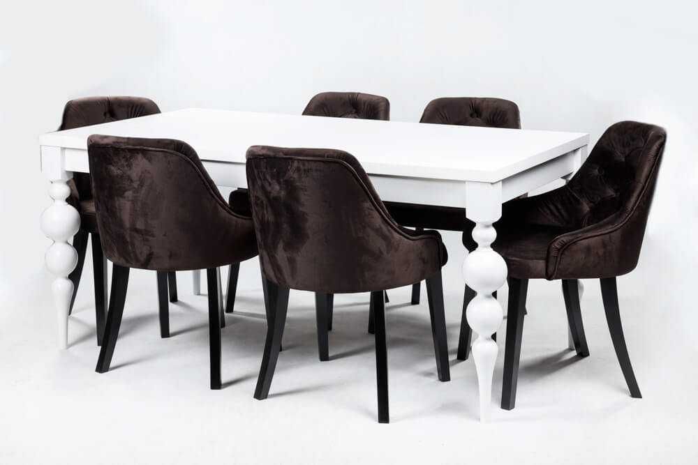 Stół GORDON z  krzesłami Kubełek Pik.  różne kolory , PRODUCENT