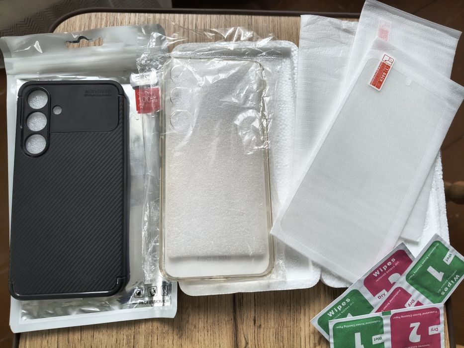 Samsung S24 2 чохли+3 захисні скла