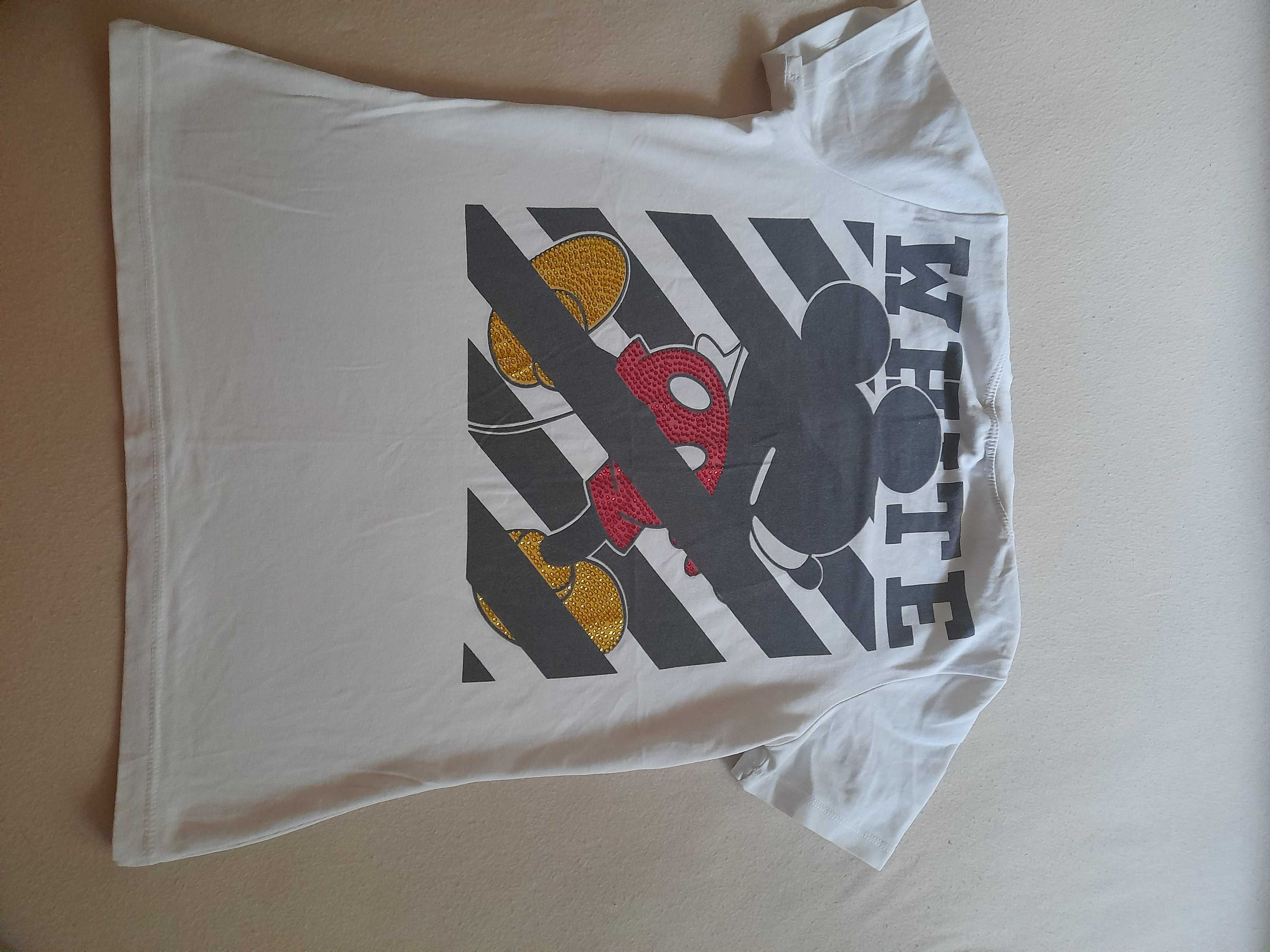 Off White tshirt damski rozm S kolor biały bawełna