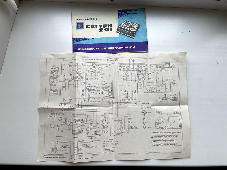 Бабінний магнітофон Сатурн 201