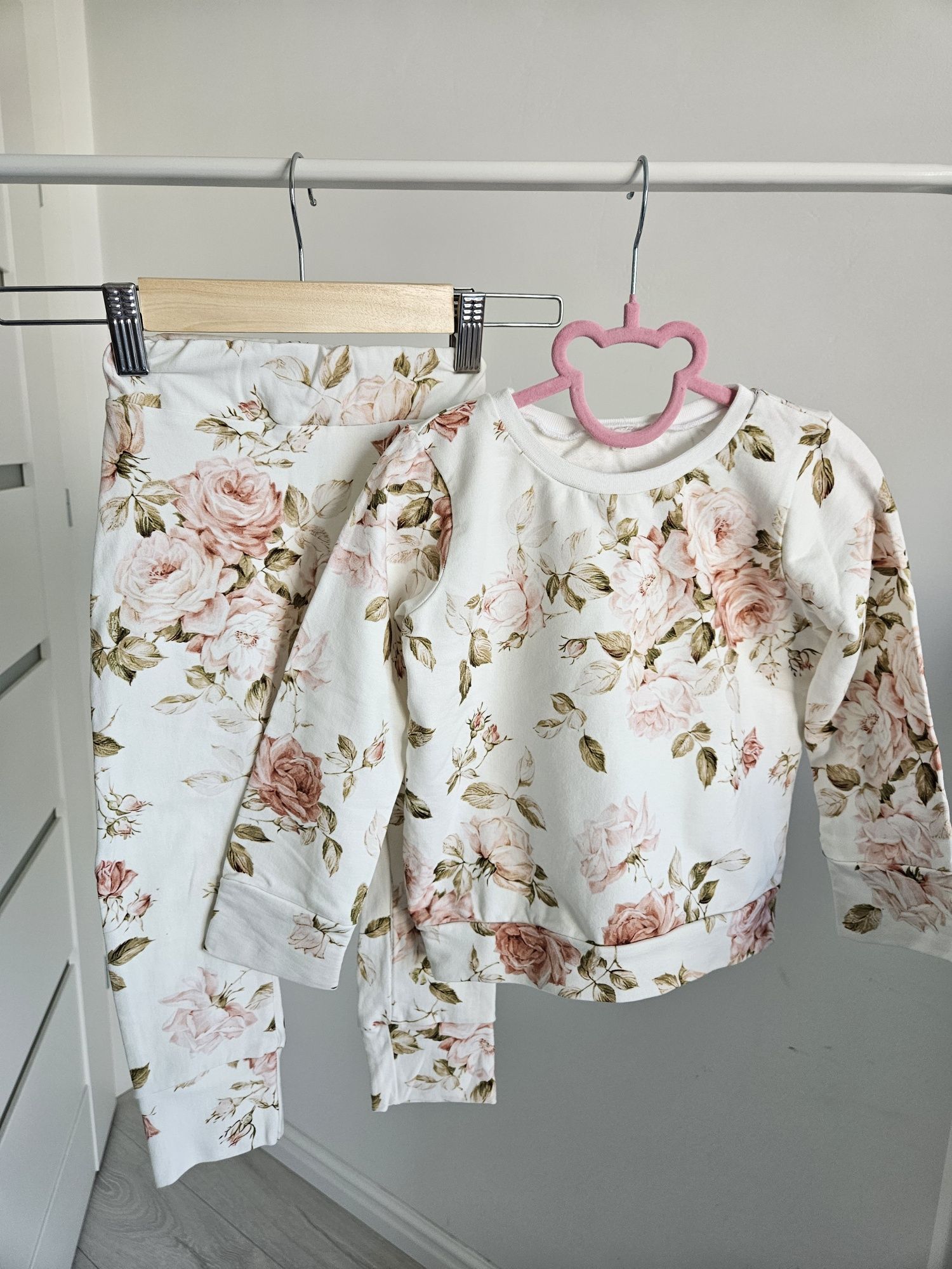 Dres Dresik Handmade 98 Kwiaty Kwiatuszki Jak Newbie Bluza Spodenki