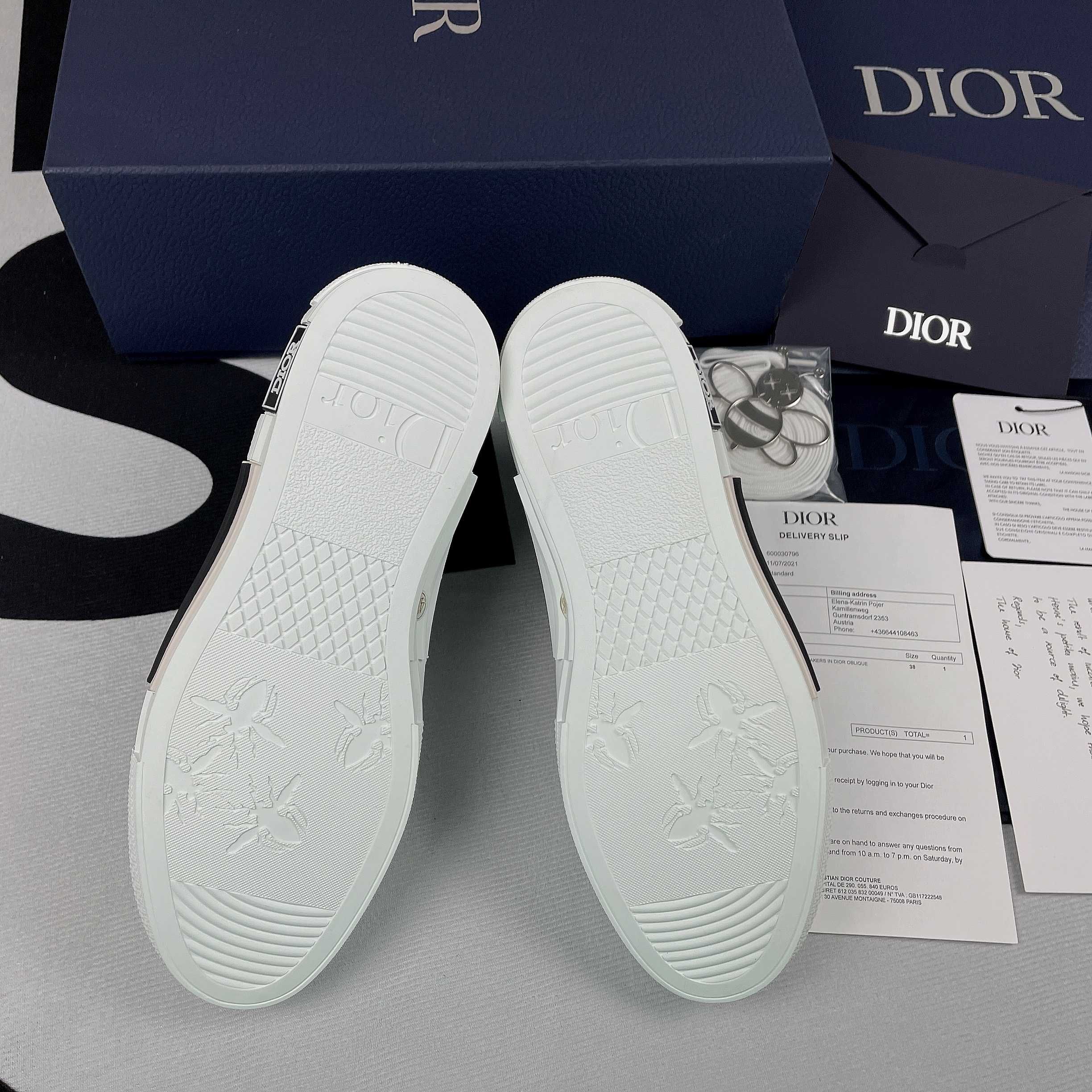 Buty Dior High-Top White and Black Oblique (Rozm.36-46)