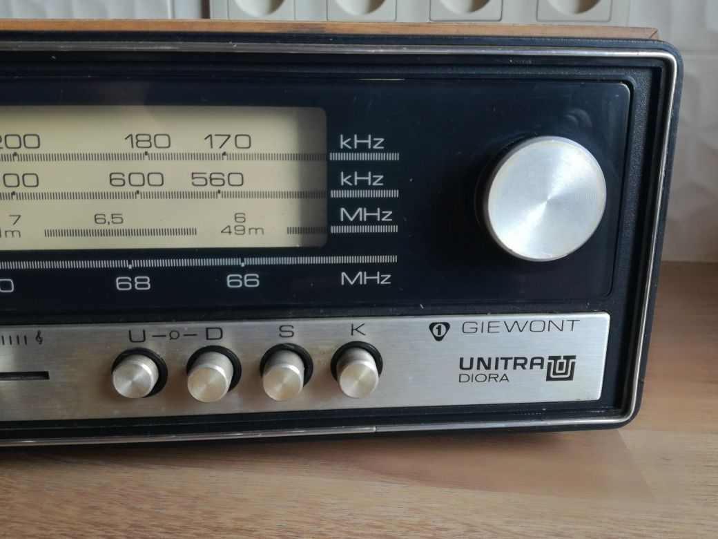 radio i mikrofon prl Unitra Diora Giewont