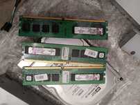 Dysk HDD, wiatrak, Kości RAM, napęd DVD, Zasilacz