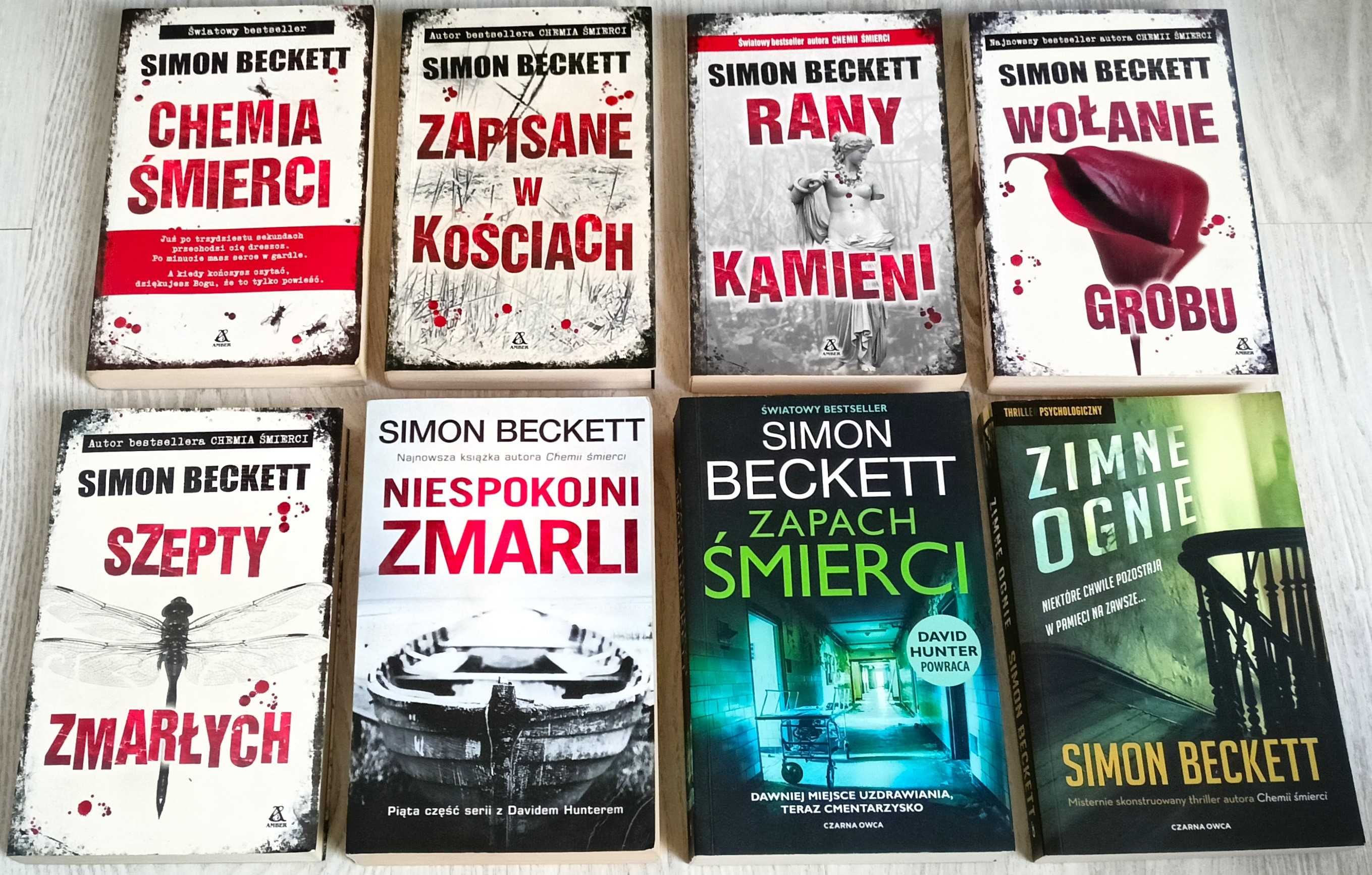 8x Beckett Wołanie grobu Zapisane w kościach Chemia śmierci Szepty