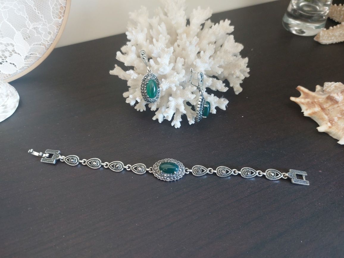 Conjunto pulseira e brincos