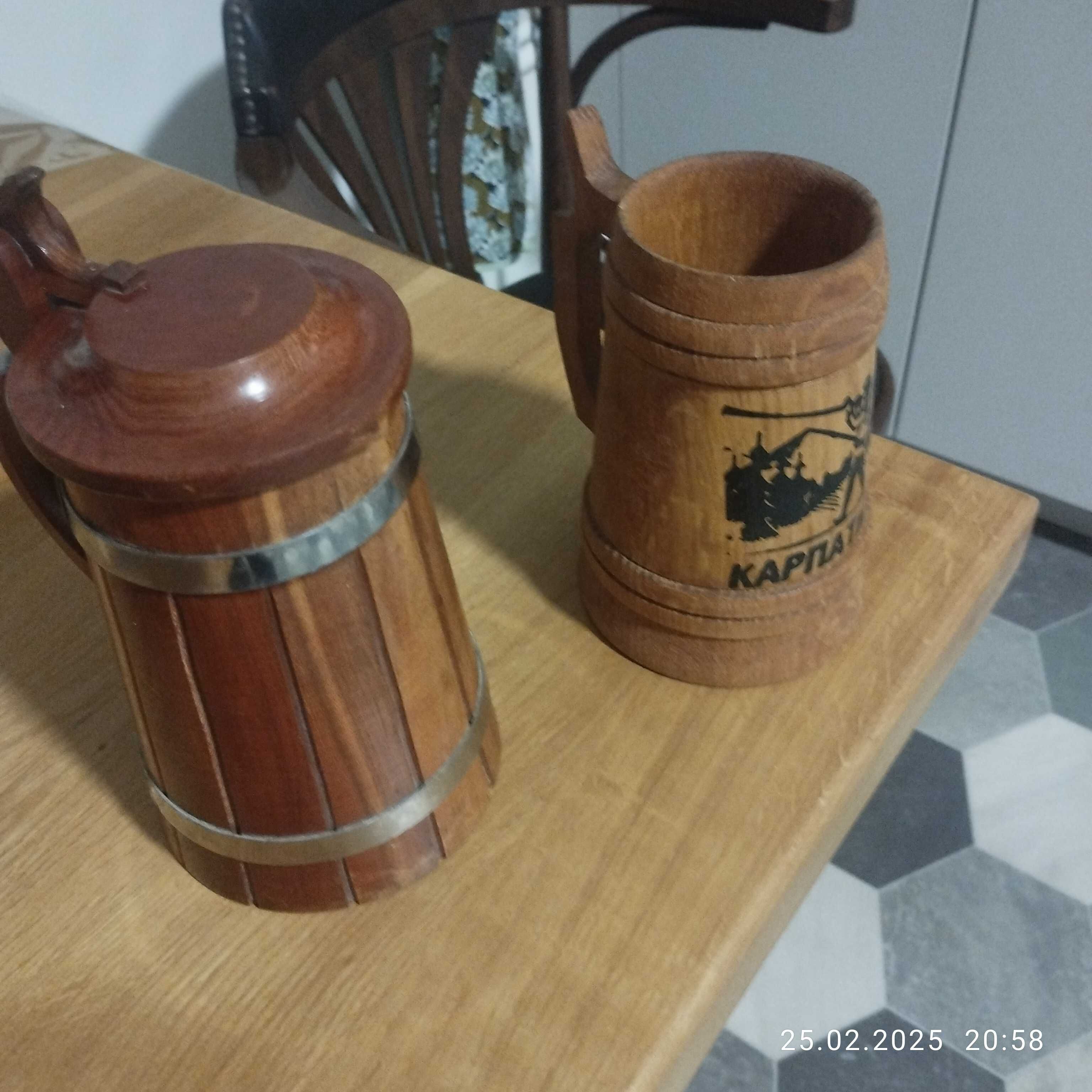 Кухоль деревяний сувенірний