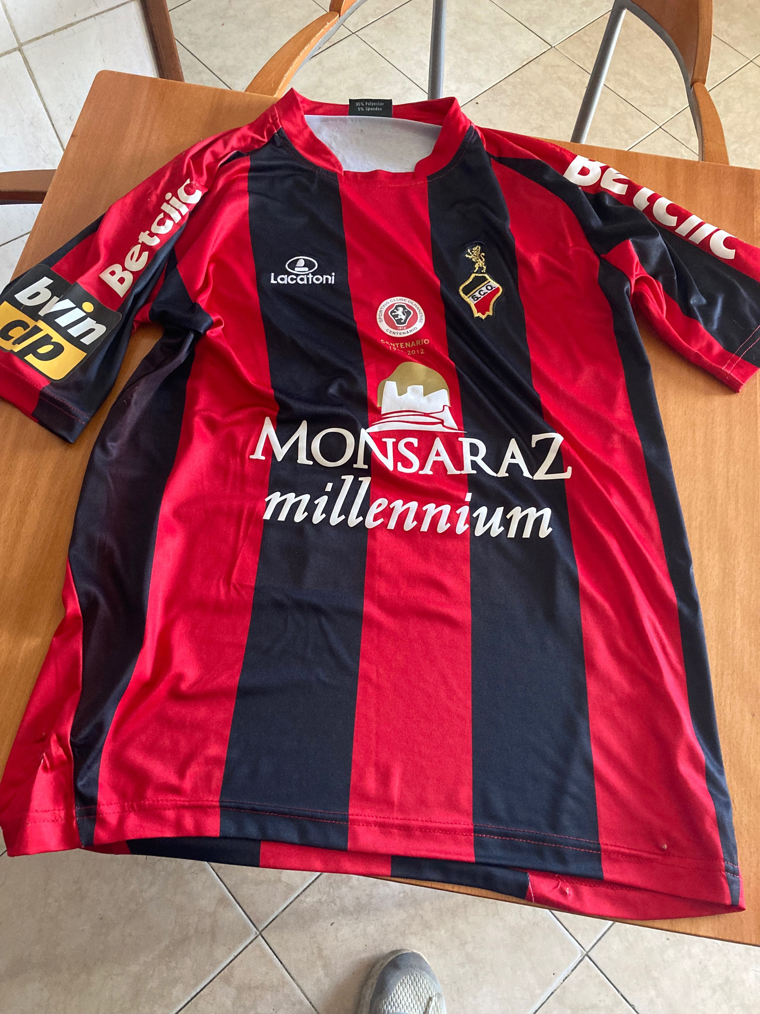 Camisola de jogo olhanense, primeira liga portuguesa.