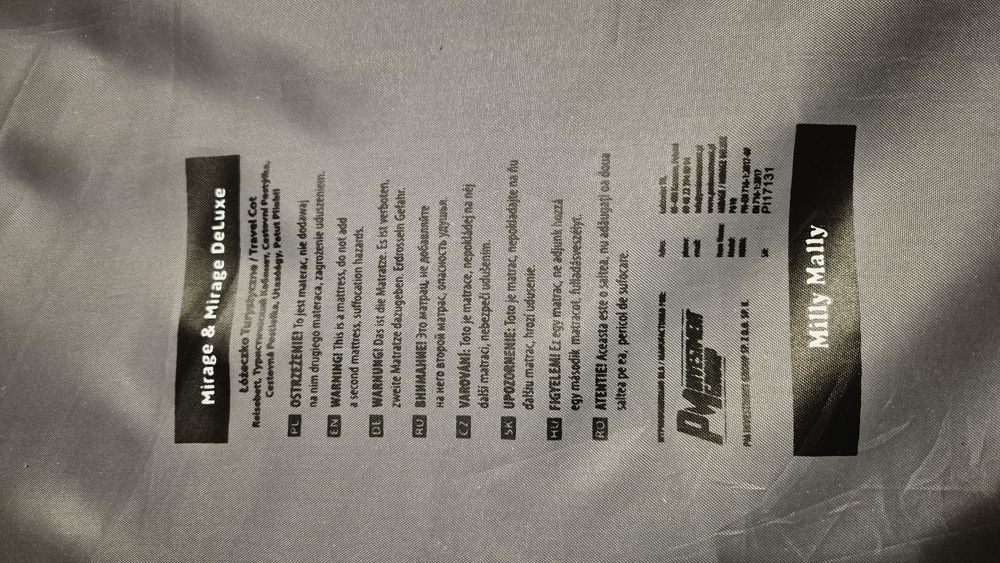 Łóżeczko turystyczne Milly Mally