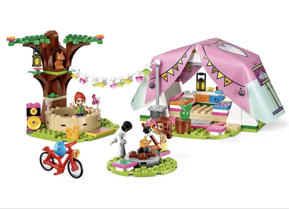 Lego Friends 41392 luksusowy kamping namiot z pudełkiem