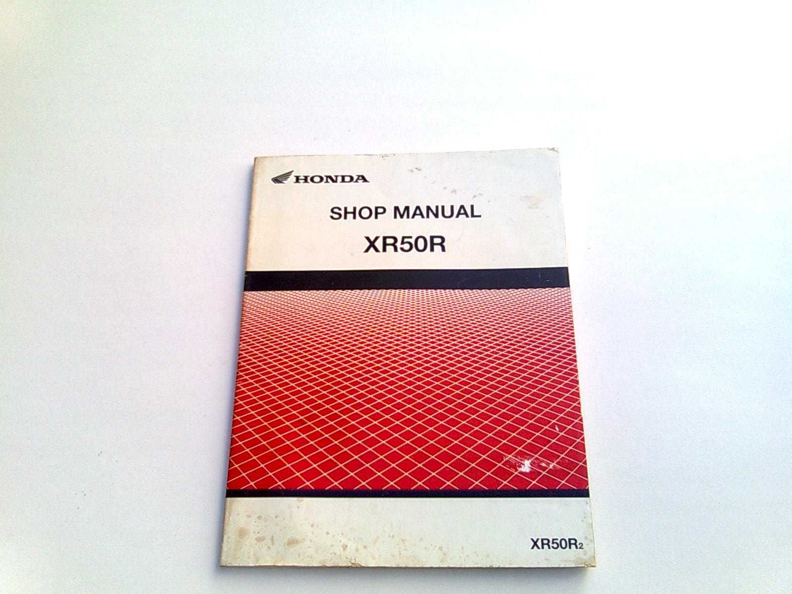 Manual Técnico Oficial Honda XR 50R