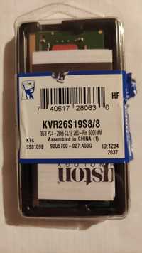 Pamięć DDR4-2666 Kingston KVR26S19S8/8 8 GB
