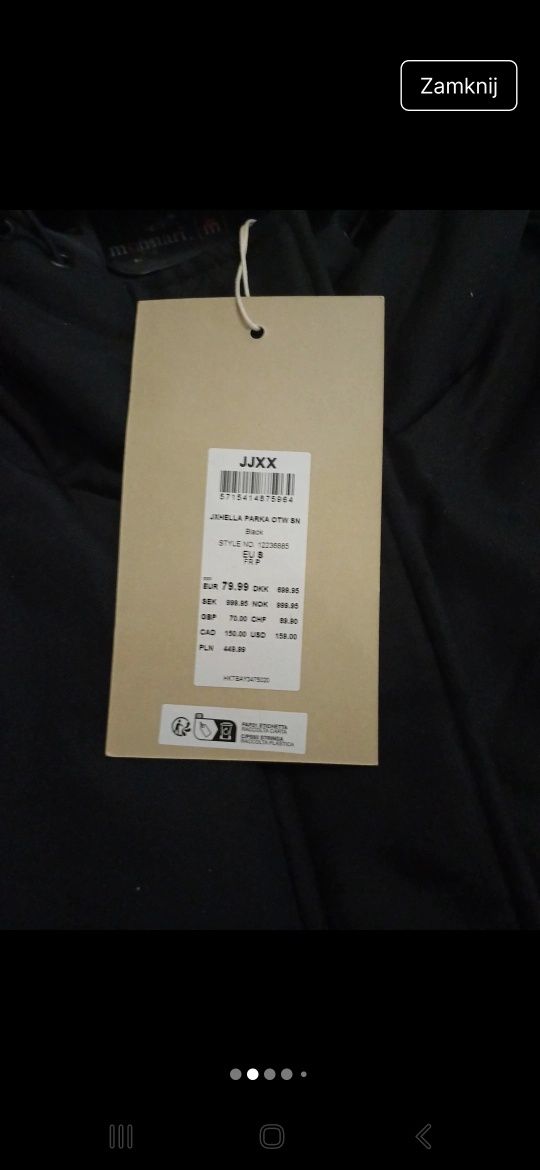 Kurtka parka zimowa damska