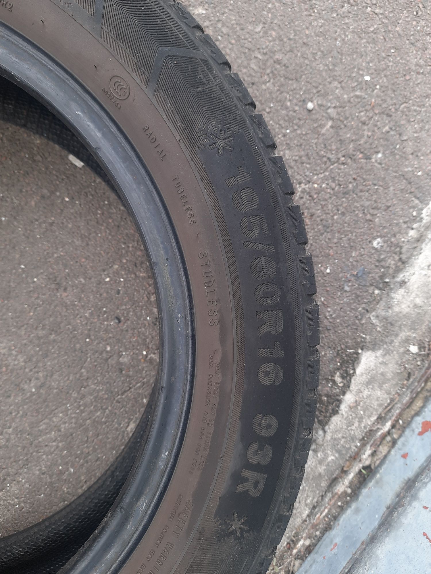 Зимняя резина 195/60/r16 б/у