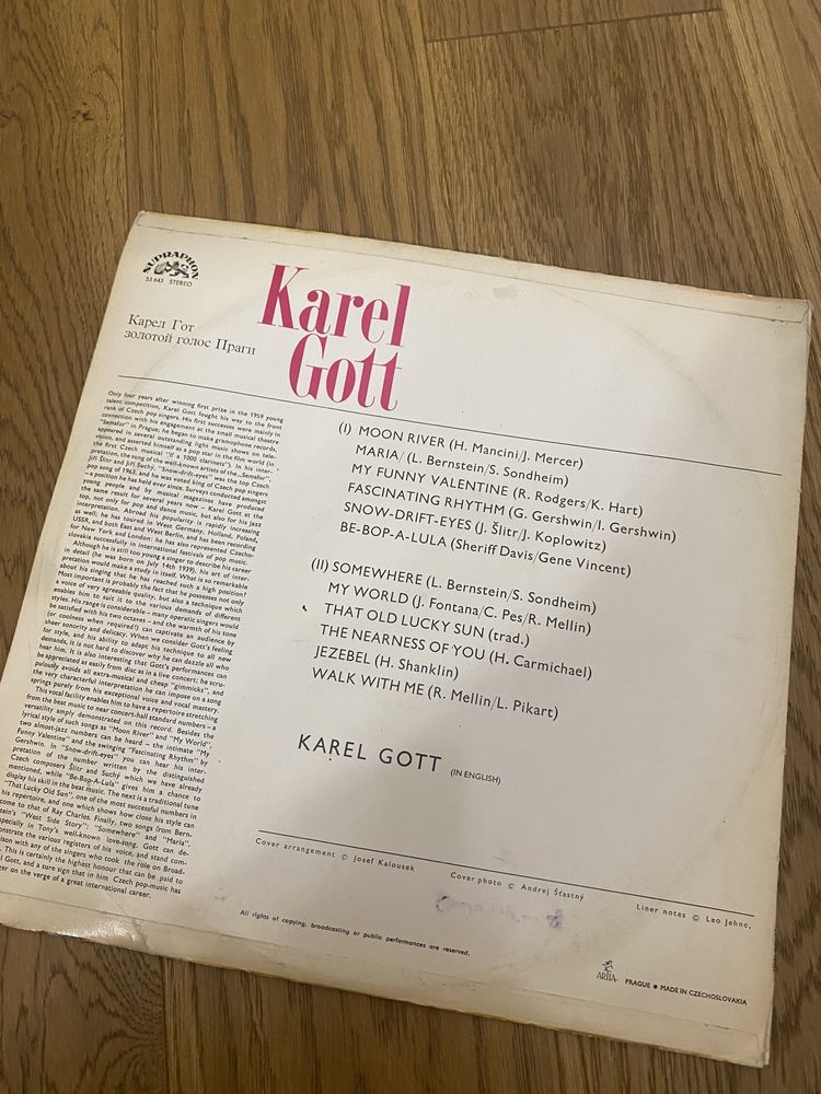 Karel Gott The Golden Voice Of Prague płyta winylowa