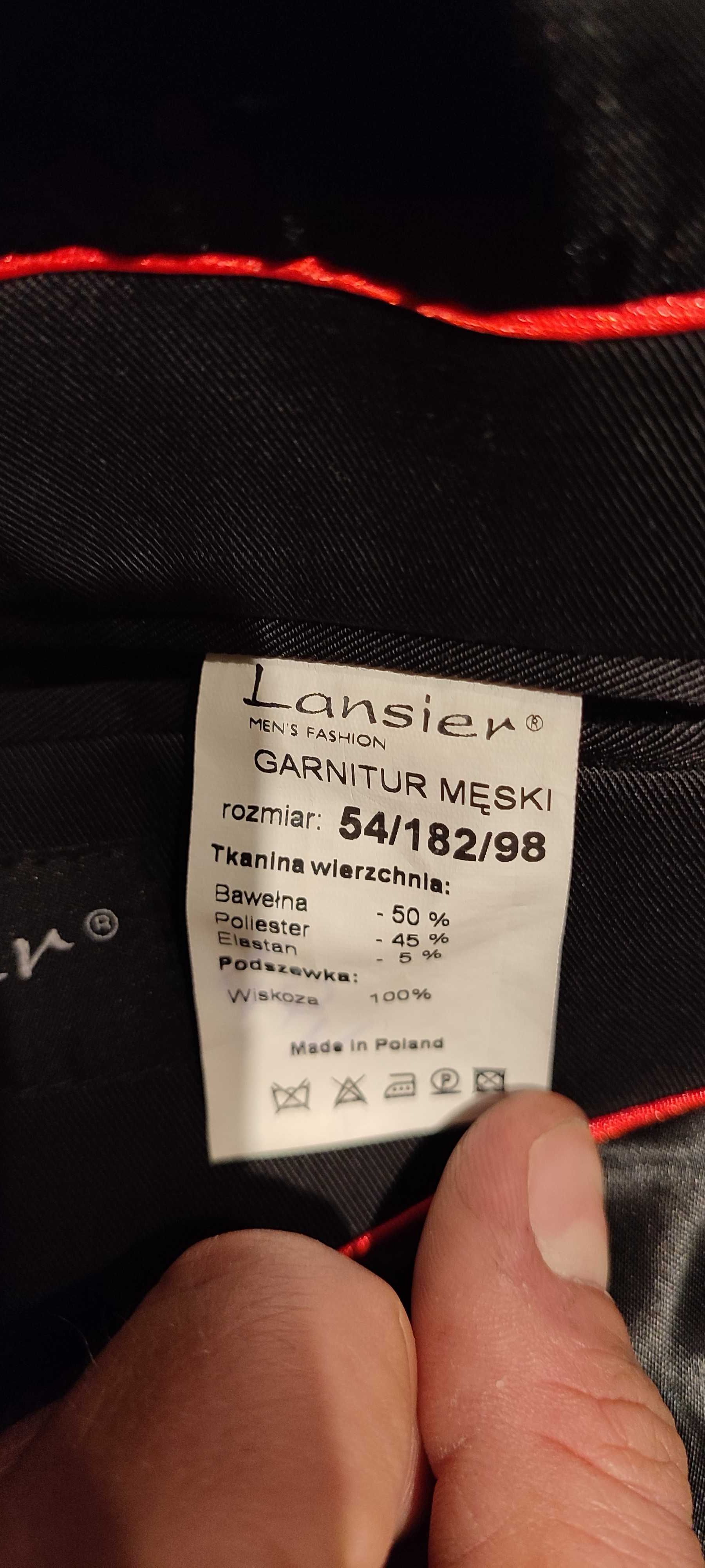 Garnitur męski czarny