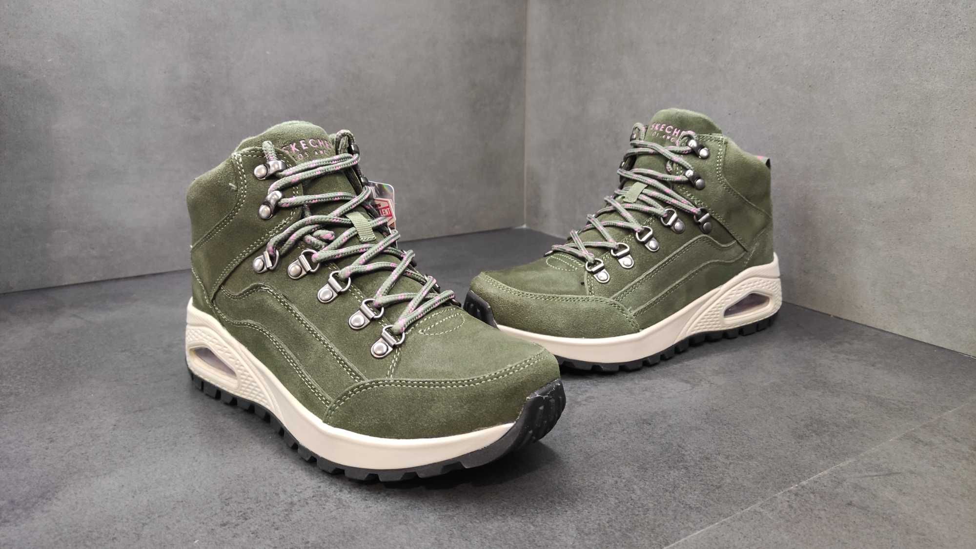 Кросівки кроссовки ботинки  Skechers Uno Rugged One Olive Boots