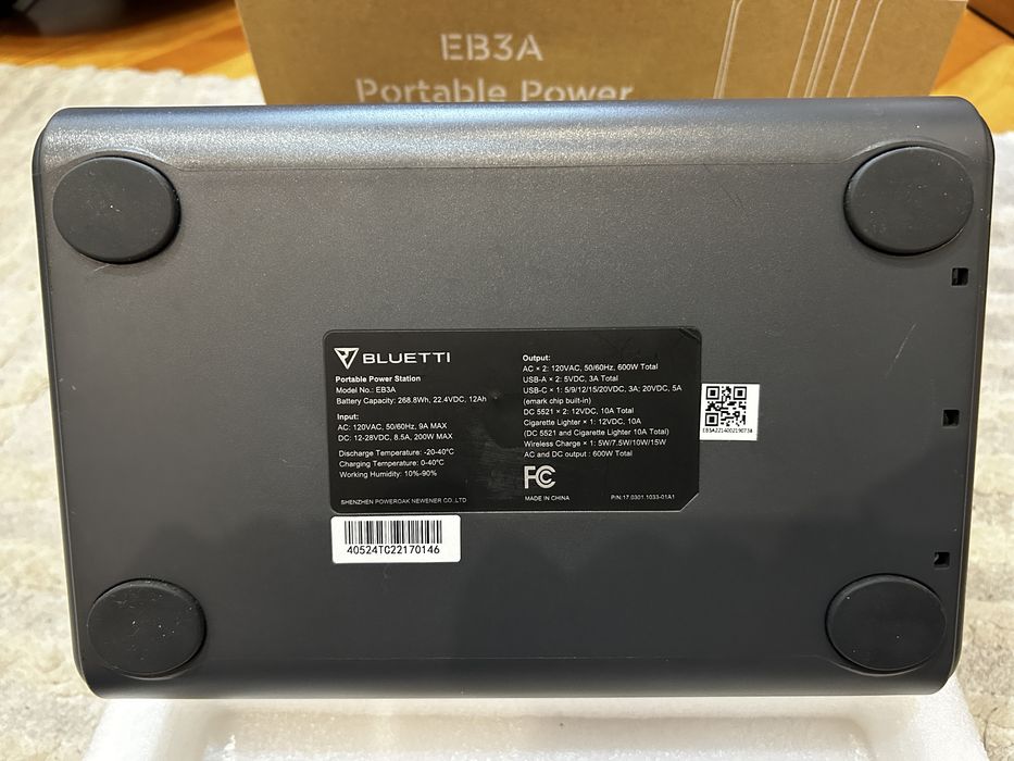 Зарядна станція Bluetti EB3A (USA 120V) ПІД РЕМОНТ !!!