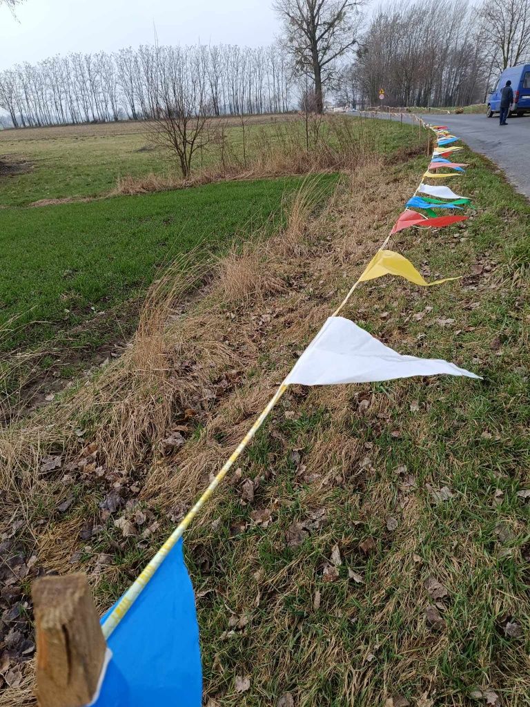 Dekoracja drogi na powitanie obrazu Matki Boskiej