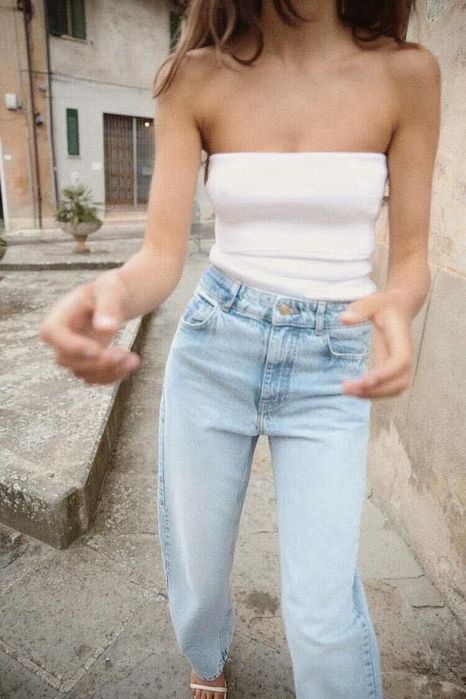 нові джинси ZARA Z1975 REGULAR LEG LONG LENGTH із високою посадкою 40р