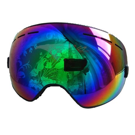 Гірськолижна маска Зелена Лижні окуляри для лиж сноуборда Copozz Nipsu