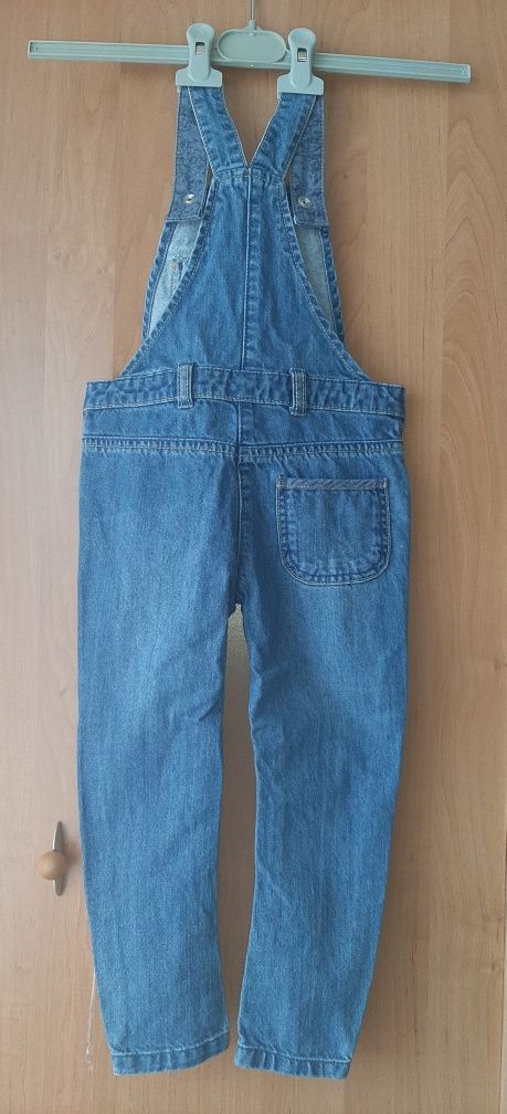 Spodnie/ogrodniczki dżinsowe/jeansy dziewczęce długie 92-98