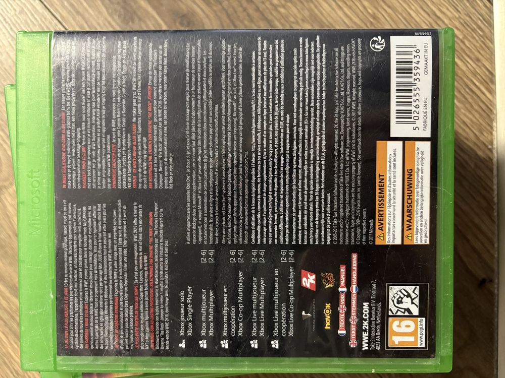 Gra xbox one wwe 2k18 2018